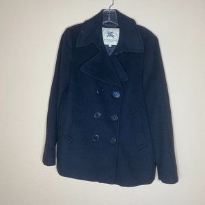 burberry london wool cashmere pea coat